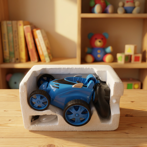 Auto de Carreras RC 4x4 Azul, Escala 1:24, Control Remoto de 4 Canales, Rotación de 360 Grados, Volteo, Retorno Automático, Motor Eléctrico, Interior/Exterior - Product Image 5