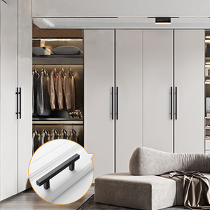 Paslanmaz çelik t-şekilli dolap kapı kolları topuzu mutfak yatak odası Dresser için çağdaş tasarım dayanıklı çevre dostu - Product Image 3