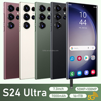 Teléfono Inteligente S24 Ultra Original al por Mayor, Android 13 Desbloqueado, 16+1TB, Doble SIM, Pantalla HD, Deca Core, Español, 5G