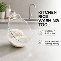 Panier de vidange multifonctionnel pour cuisine domestique, avec poignée, pour animaux de compagnie, riz, fruits, lavage et égouttage
