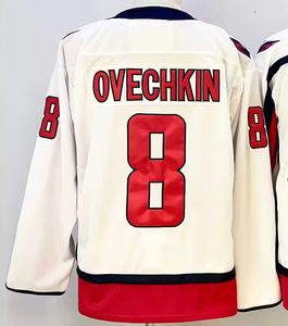 Jersey hoki es jahitan baru 2025 layanan OEM menampilkan 97 McDavid 29 Draisaitl 93 nugen-hopkins angka bernafas cepat kering - Product Image 4