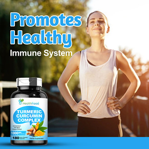 Cápsulas de Cúrcuma y Curcumina Personalizadas OEM ODM, Promueven un Sistema Inmunológico Saludable y un Equilibrio Digestivo, Suplemento Dietético - Product Image 4
