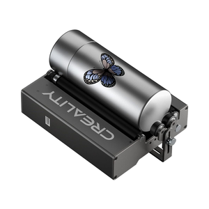 Creality 360 ° Rouleau <span class=keywords><strong>rotatif</strong></span> Graveur <span class=keywords><strong>laser</strong></span> 7 diamètres d'ajustement Module d'axe Y pour gravure de surface incurvée <span class=keywords><strong>Laser</strong></span> 5W - Product Image 1