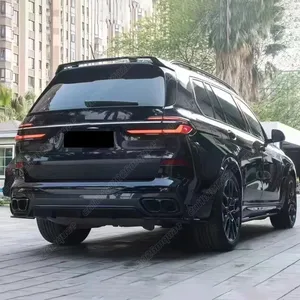 สำหรับ G07 X7 M-Sport ปี 2019 2020 2021 2022 2023 2024 ชุดแต่งสปอยเลอร์กันชนหลังทรงสี่เหลี่ยมพร้อมปลายท่อไอเสีย - Product Image 3