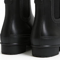 Bottes de pluie montantes et courtes pour hommes, avec soutien de la voûte plantaire, imperméables, à embout d'acier, respirantes, en EVA, caoutchouc et PVC, antidérapantes, séchage rapide
