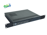 Serveur pare-feu 1U Intel Core i5/i7 avec 8 ports LAN et 2 ports SFP Fibre, Appareil de sécurité réseau compact DC 12V, Prise en charge 4G LTE WiFi, Stock disponible 1 an