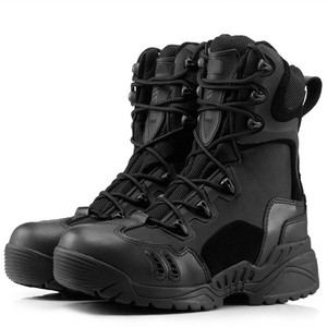 Lace-up Ankle Tactical <b>Boots</b> for Men-Summer/Winter Use Mesh Upper Rubber Outsole Outdoor Mountaineering Desert Safety - Product Image 2