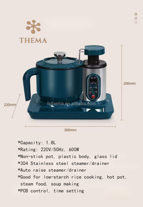 Cuiseur à riz multifonctionnel en acier inoxydable, w, à bas prix, cuiseur vapeur automatique, marmite à soupe - Product Image 3