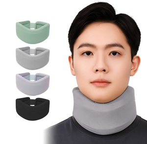 Custom <strong>Cervical</strong> <strong>Collar</strong> Spine Support Pain Relief Car Airplane Travel Pillow Universal Breathable Neck Brace - Product Image 1