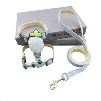 Laisse de mode pour chat avec jouet en peluche monté au dos et design mignon, chaîne en I fraise pour petits chiens/chats - Promenades en extérieur