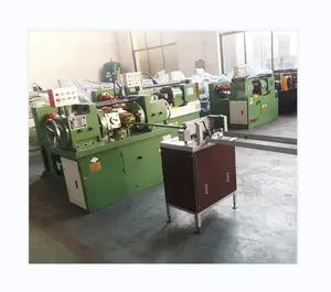 Low Price Small Screw Nail Nut Making Machines Double Head Rebar Thread Rolling Machine For Stud Bolts