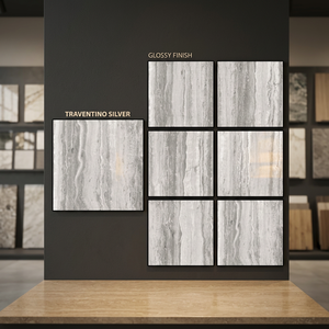 Azulejo de piso de porcelana esmaltada pulida de 800x800mm-Azulejos de pared de cerámica brillante para interiores y pisos modernos en Túnez - Product Image 1