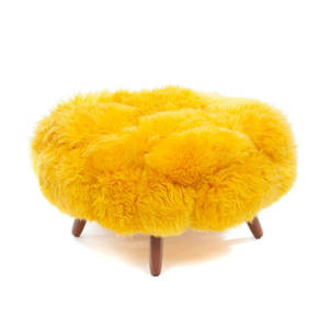 Taburete de tocador de piel sintética estilo americano, puf otomano grande de madera de lujo, banco tapizado para tocador - Product Image 4