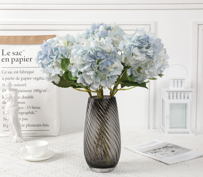 Новый дизайн, Натуральные Искусственные цветы, Гортензия для украшения стен, Декоративные искусственные растения