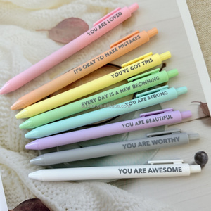 Bút Gel Tự Thiết Kế 0.5mm Mực Pastel Morandi, Bút Viết Nhật Ký Phong Cách, Dễ Thương, Có Thể Thu Vào, Thân Bút Cảm Giác Mềm Mại, Khô Nhanh - Product Image 5