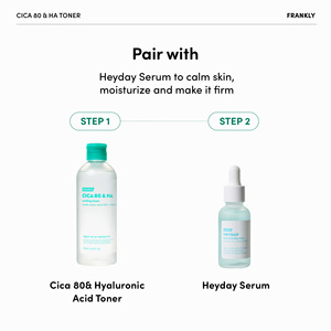 โทนเนอร์หน้า FRANKLY CICA 80 & Ha Soothing ยอดขายอันดับหนึ่ง ผลิตในเกาหลี ด้วยสารสกัดจากใบบัวบก ช่วยลดรอยแดง 260 มล. - Product Image 2