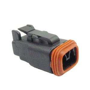 Разъем автомобильный DT06-2S, корпус (гнездо), 2 контакта, черный, герметичный - Product Image 4