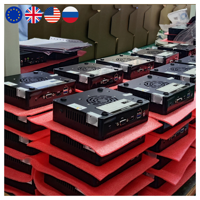 HelorPC Customization Intel I3 I5 I7 Win11 Ubuntu MINI PC Computer Firewall Server Fanless Industrial PC Computer
