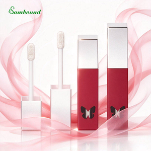 Envase Cosmético Cuadrado de PETG para Brillo Labial de 5.6G, Grabado Láser, Superficie Plateada Mate, Electrochapado - Product Image 2