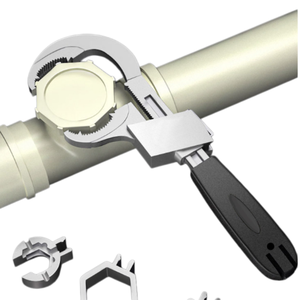 Multifunctional Aluminum Adjustable <b>Wrench</b> Extra Wide Jaw With Serratiion Plumbing&Bathroom Spanner <b>Basin</b> <b>Wrench</b> - Product Image 4
