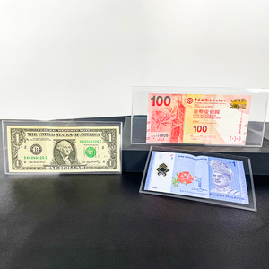 100 pochettes <span class=keywords><strong>et</strong></span> protège-billets transparents en PVC non plastifié, flexibles, <span class=keywords><strong>de</strong></span> qualité archivistique, style minimaliste - Product Image 5