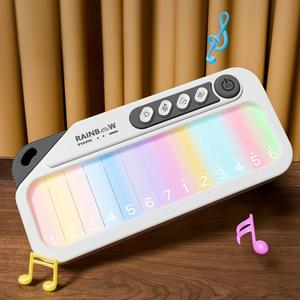 Children Touchscreen <b>Electronic</b> <b>Keyboard</b> Manufacturer, Optional White Dark Blue Shell Mini Music <b>Keyboard</b> Educational Toy - Product Image 6