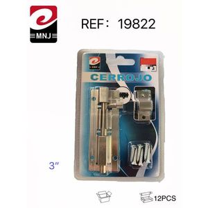 Cerraduras de Seguridad con Llave de 3 Pulgadas, Galvanizadas, con Perno de Bloqueo - Product Image 1