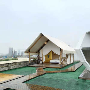 Tienda de Campaña de Lona para Glamping y Safari, Impermeable, para las 4 Estaciones, de Tela Oxford 1680d, para Campamentos Grandes - Product Image 4