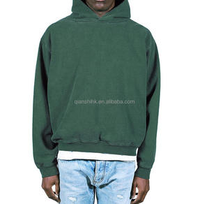 เสื้อมีฮู้ดผ้าฟลีซแบบสวมหัวมีซิปเสื้อทรงหลวมโอเวอร์ไซส์ผ้าคอตตอนเนื้อหนาสไตล์วินเทจ - Product Image 5