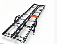 Support de rouleaux pour table de scie rotative avec alimentation à double rail et affichage numérique