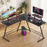 Bureau d'angle en forme de L, minimalisme moderne, matériau PVC, marque BAIGANG, pour bureau, étude, usage domestique, livraison directe d'usine