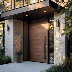 Puerta de Entrada de Diseño Moderno OUNA, Resistente al Fuego y <span class=keywords><strong>a</strong></span> las Balas, de Aluminio Sólido con Acabado Exterior y Cerradura para Sala de Estar o Exteriores - Product Image 1