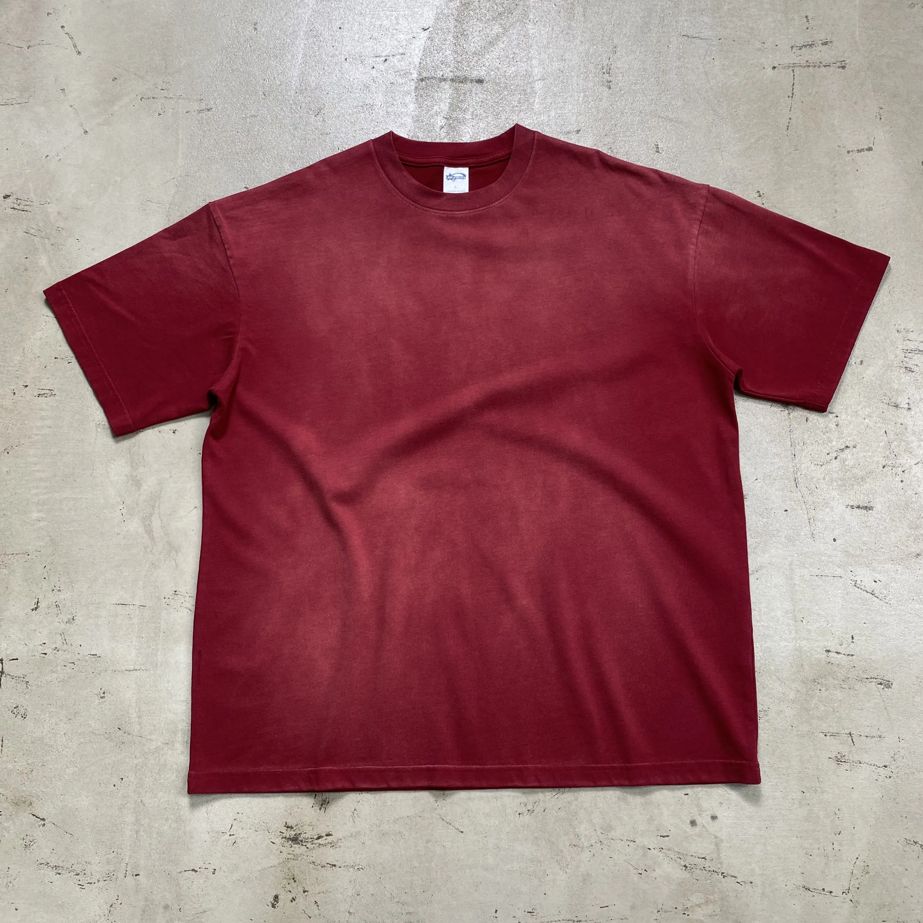 Özel boy tshirt damla omuz 100% kalın özel 250gsm Boxy boş ağır pamuk T Shirt
