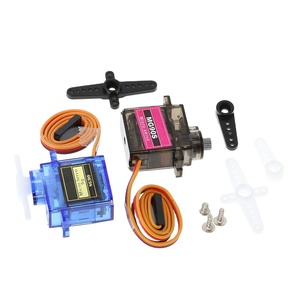 Micro Servo Motor <span class=keywords><strong>Tower</strong></span> <span class=keywords><strong>Pro</strong></span> <span class=keywords><strong>SG90</strong></span> 9g, Rotación de 180°, Alto Torque 1.8kg/cm, para Avión RC, Helicóptero, Coche, Robot, para DIY - Product Image 1