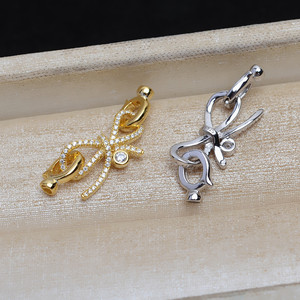 Collar y Pulsera de Plata S925 con Forma de T y Cierre de Hebilla Redonda, Accesorio para Manualidades, JG5236, Fornituras de Joyería - Product Image 4