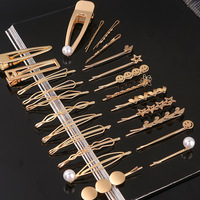 Lrtou Groothandel Custom Vrouwen Haaraccessoires Hairgrip Haarspelden Vergulde Metalen Haar Clip Bobby Pin Voor Meisjes