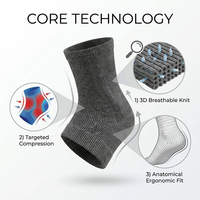 Manchon de cheville en Spandex à compression thermique, soutien de cheville à haute compression, design respirant, protection, ajustement unisexe