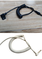 Cable de Alimentación con Enchufe Estándar Europeo, 3 Núcleos, Aislamiento de PVC, Bajo Voltaje, Conductor de Cobre Plateado, Cable Eléctrico con Resorte