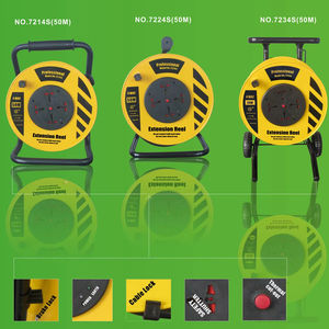 Enrouleur de câble universel <span class=keywords><strong>professionnel</strong></span> 4 voies câble Long MAX <span class=keywords><strong>50M</strong></span> pour l'utilisation de bâtiment de jardin prise US/EU/UK/Italie disponible norme IEC - Product Image 1