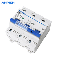 Mini Interruptor Automático de CA de 3 Polos y 125 A, 10 KA, Montaje en Riel DIN, Interruptor de Aire de 400 V, Protección Contra Sobrecarga y Cortocircuitos, MCB Eléctrico Doméstico