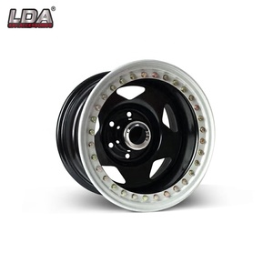 Cerchi Triangolari Neri LDA 15 16 18 Pollici <span class=keywords><strong>5</strong></span> Fori, <span class=keywords><strong>4</strong></span> Fori <span class=keywords><strong>5</strong></span> Razze, Cerchio in Acciaio Beadlock da 18 Pollici - Product Image 5