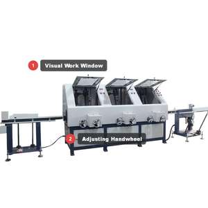 آلة طحن وتلميع أوتوماتيكية بثلاثة رؤوس ومحرك بقوة 14.5 كيلو واط للأنابيب الفولاذية المقاومة للصدأ والنحاسية لتأثير المرآة - Product Image 2