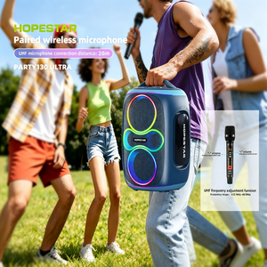 רמקול מסיבות אלחוטי 450W HOPESTAR Party130 Ultra TWS סאב וופר אלחוטי כפול 8 אינץ' עמיד למים לשימוש חיצוני עם 2 מיקרופונים - Product Image 6