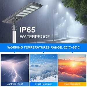 Kcd mới năng lượng mặt trời sản phẩm 6000K điều khiển từ xa IP65 cao lumen 300W 400W 500W 2000W mát trắng dẫn ngoài trời năng lượng mặt trời ánh sáng đường phố - Product Image 2