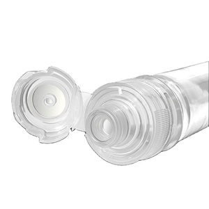 Tapa de plástico con tapa abatible de 28mm de tamaño de cuello, tapa dispensadora de botella exprimible PP PET HDPE a prueba de manipulaciones con revestimiento de aluminio - Product Image 4