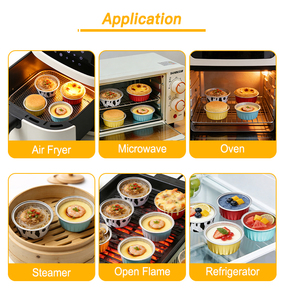 ถ้วยอบฟอยล์อะลูมิเนียมแบบหนาสำหรับเตาอบ พร้อมฝาปิด เกรดสำหรับอาหาร ป้องกันไขมัน ใช้แล้วทิ้ง ภาชนะ PET สำหรับไมโครเวฟ - Product Image 3