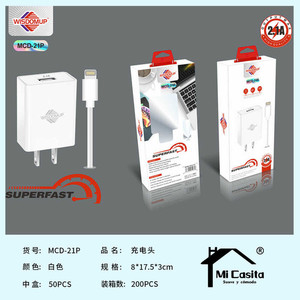 Adattatore di ricarica rapida USB singolo con uscita 5V 2A 110-240V ingresso rinfuse-US/EU/UK presa JP Standard per auricolari - Product Image 1