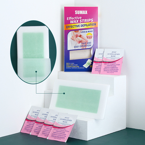 Rimozione dei capelli Sumax facile 20 <span class=keywords><strong>strisce</strong></span> di <span class=keywords><strong>ceretta</strong></span> <span class=keywords><strong>e</strong></span> 6 tamponi Post-cera leniscono le <span class=keywords><strong>strisce</strong></span> di cera della pelle - Product Image 3