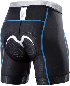 <span class=keywords><strong>Pantaloncini</strong></span> da <span class=keywords><strong>bici</strong></span> <span class=keywords><strong>imbottiti</strong></span> da uomo 4D da ciclismo con gambe antiscivolo biancheria intima da ciclismo a vita larga - Product Image 1