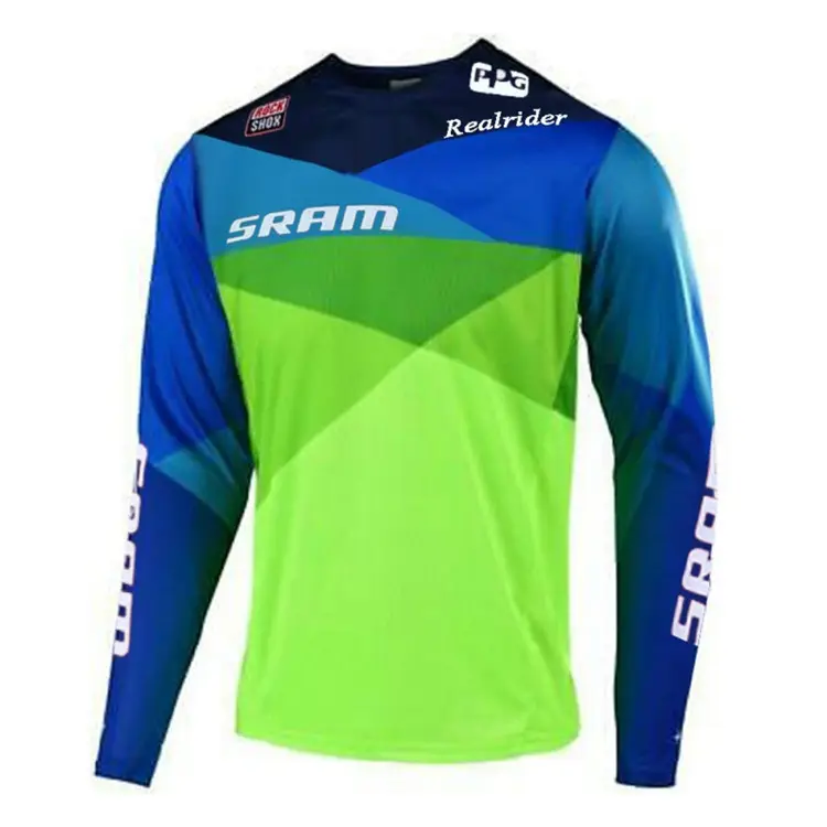 Custom Made Long Sleeve Team Mountain Bike Motorcycle MTB Shirt Cycling Jersey